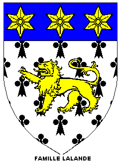 Armoiries Lalande de Meaux